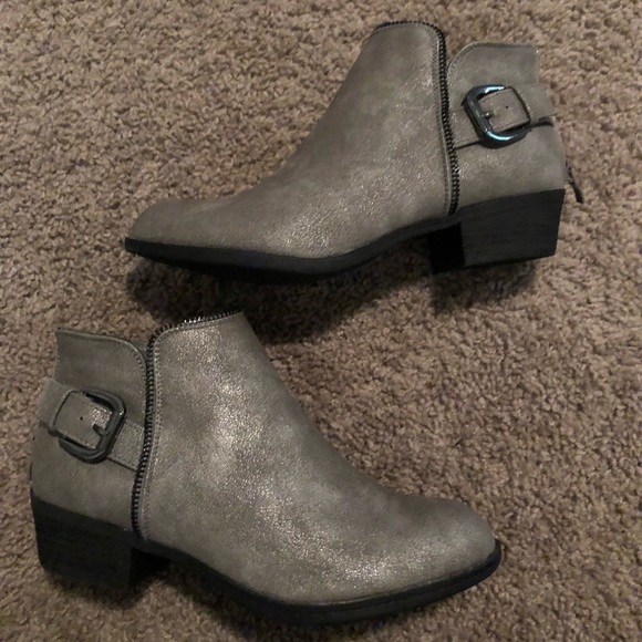 Grey Ankle Booties - Picture 1 of 5